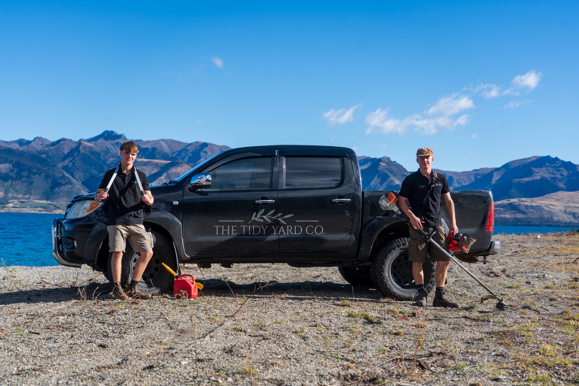 The Tidy Yard Co. team at work in Wānaka